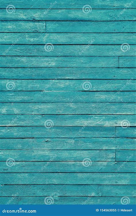 Old Blue Shabby Wooden Planks With Cracked Color Paint Obraz Stock