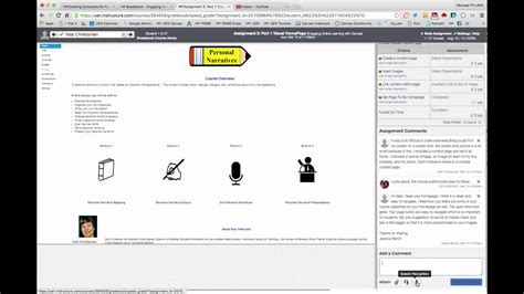 Using Rubrics In Canvas Speedgrader Youtube