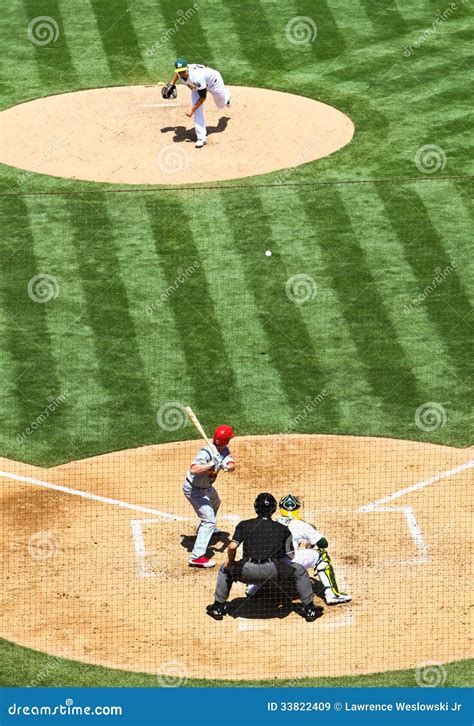 Major League Baseball Pitcher Vs Batter Editorial Stock Image Image