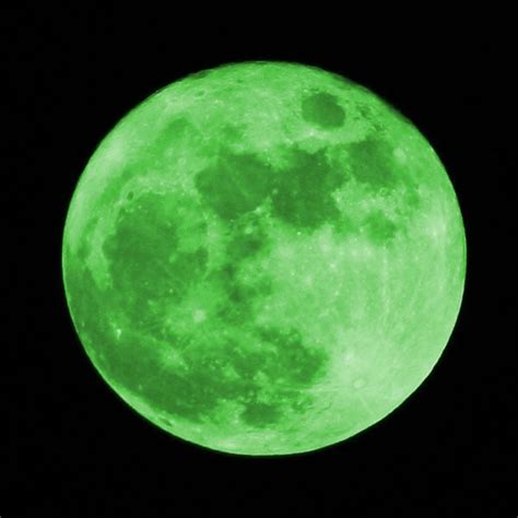 Grüner Mondgreen Moon Windstill Flickr