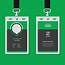Professional Corporate Id Card Template Clean Green Design 
