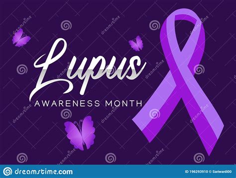Lupus Awareness Month Observed In May Vector Illustration