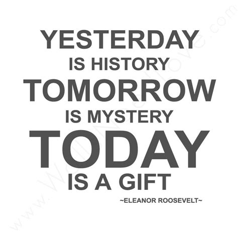 Isn't it nice to think that tomorrow is a new day with no mistakes in it yet? ― l.m. Yesterday Today Tomorrow Quotes. QuotesGram