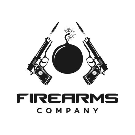 Firearms Logo Design 4777071 Vector Art At Vecteezy