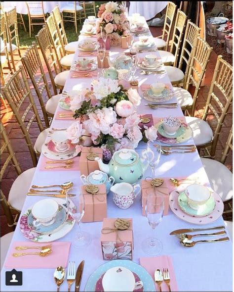 High Tea Table Bridal Tea Party Tea Party Bridal Shower Tea Party Table