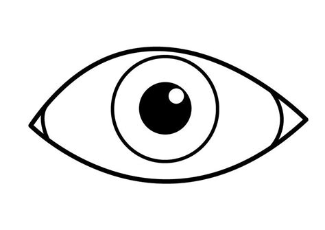 Eye Coloring Page | Free download on ClipArtMag