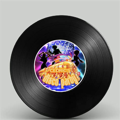 Editable Vinyl Record Label Disco Party Vinyl Soul Train Disco