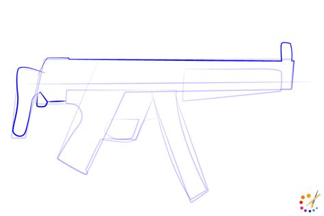 How To Draw A Gun Step By Step For Kids And Beginners