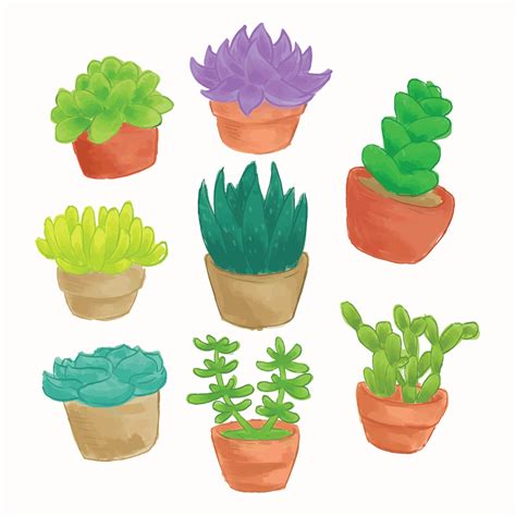 All of these succulent resources are for free download on pngtree. Succulents Watercolor - Download Free Vectors, Clipart ...