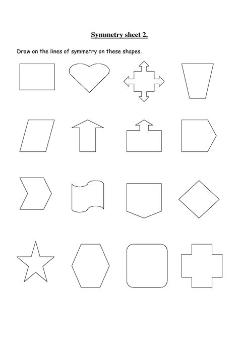 Symmetry Worksheets 2nd Grade | Printable Worksheets and Activities for