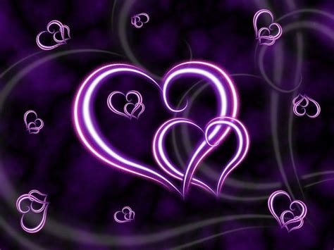 Purple Hearts Backgrounds Wallpaper Cave