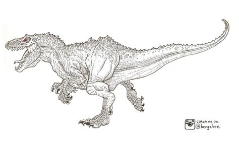 Indominus Rex Drago By Bongzberry On Deviantart Dinosaur Coloring