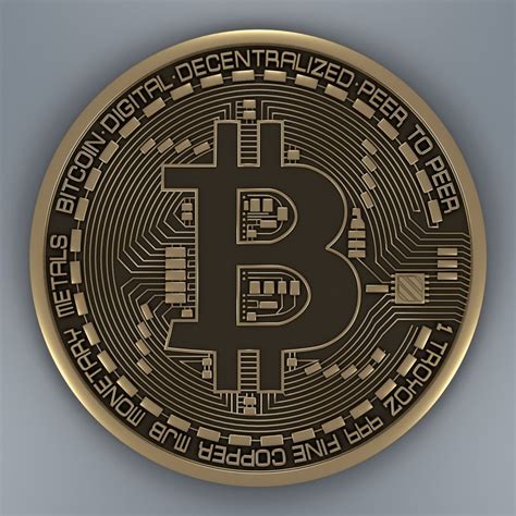 Bitcoin Coin 3d Model Turbosquid 1299599