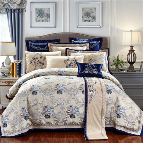 A benefit of buying bed sheets online is the amount of reviews you can find available. 4/6/10Pcs Oriental Jacquard Luxury Bedding Sets King/Queen ...