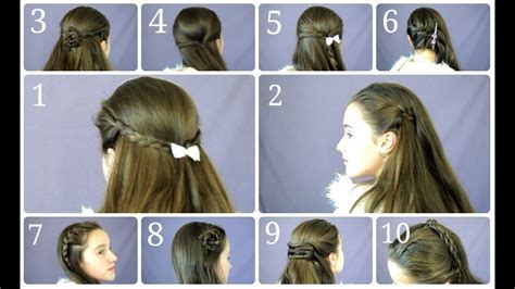 10 Easy And Simple Half Up Hairstyles For Everyday Youtube