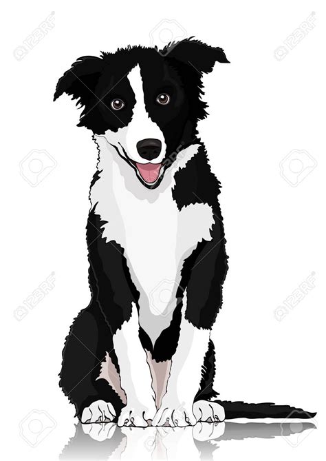 After the fifth song, boyfriend starts insulting shaggy. Dog vector drawing. Black and white cartoon shaggy dog ...