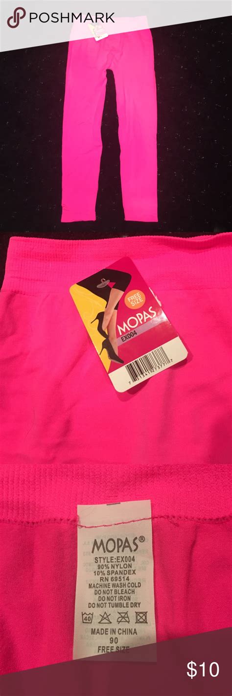 Nwt Neon Pink Stretchy Leggings Go With Everything Stretchy Leggings