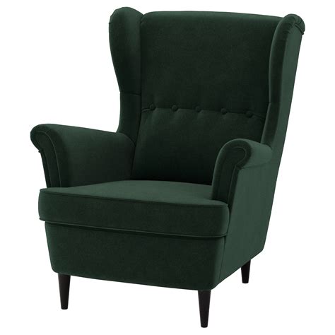 Wing Chair Strandmon Dark Green Ikea