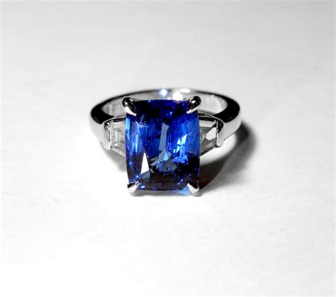 Sijs Royal Blue Sapphire Ring Singapore Island Jewellery Store
