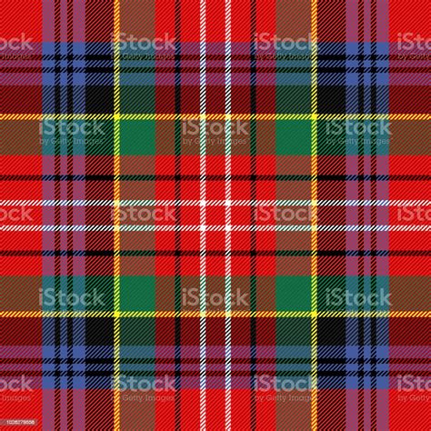 Caledonia Tartan Scottish Cage Background Stock Illustration Download