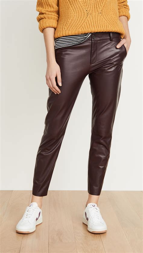 the 11 best brown leather pants for women who what wear uk