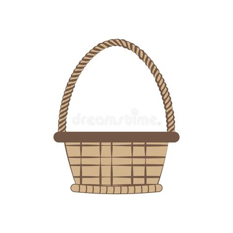 Basket Vector Illustration Stock Vector Illustration Of Weaving
