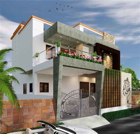 Double Floor Normal House Front Elevation Designs 2023