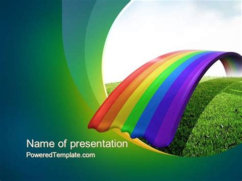 Rainbow Bridge Powerpoint Template By Poweredtemplatecom