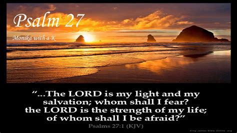 Psalm 27 The Lord Is My Light Youtube
