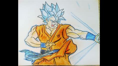 Drawing goku super saiyan 3 from dragon ball super square size: Drawing Goku Super Saiyan Blue | SSGSS ( Dragon Ball super ...