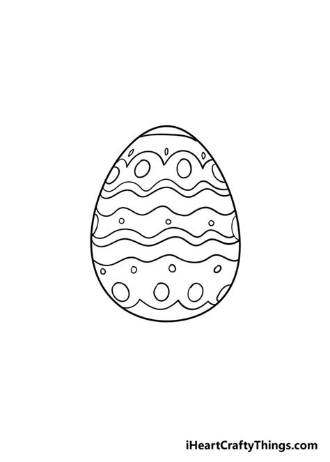 Easter Egg Drawing How To Draw An Easter Egg Step By Step