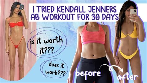 I DID KENDALL JENNER S AB WORKOUT FOR DAYS YouTube