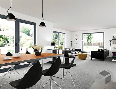 Insgesamt 55 haushersteller hatten sich in diesem jahr um die begehrten preise. Einfamilienhaus x-black 1 - Bauhaus-Villa mit Garage von ...
