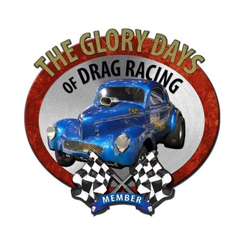 Glory Days Drag Racing 3 D Metal Sign Vintage Style Retro Gas Etsy