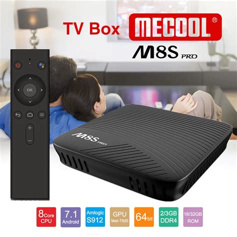 Mecool M8s Pro Voice Control Tv Box Android 71 Amlogic S912 Octa Core
