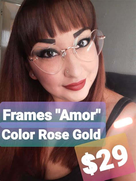 Amore Heart Rose Gold Rimless Eyeglasses Eyebuydirect