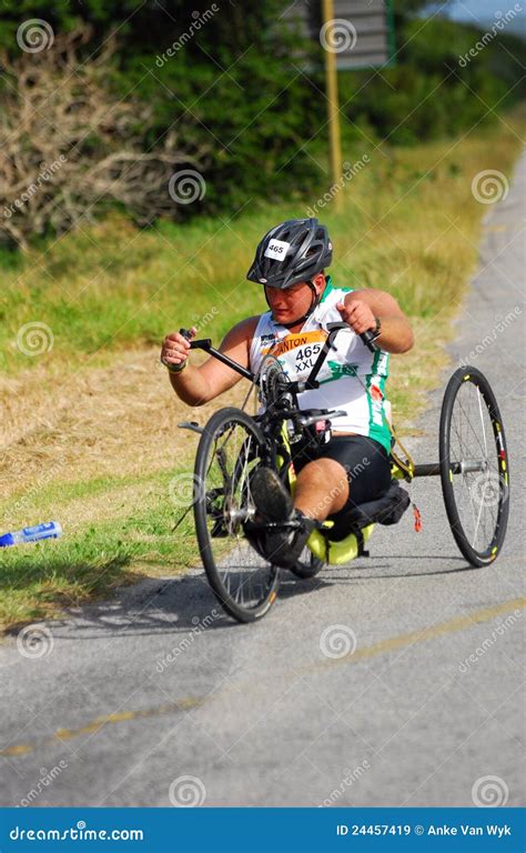 Disabled Athlete At Ironman Editorial Stock Image Image Of Elizabeth