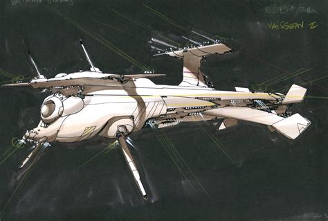 Sylvain Despretz Fifth Element Ship Concept Design In Tyson Ss