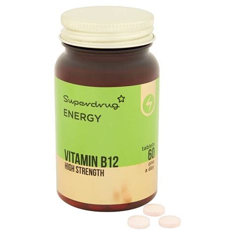 Superdrug Vitamin B12 High Strength Tablets X 60 Health Superdrug