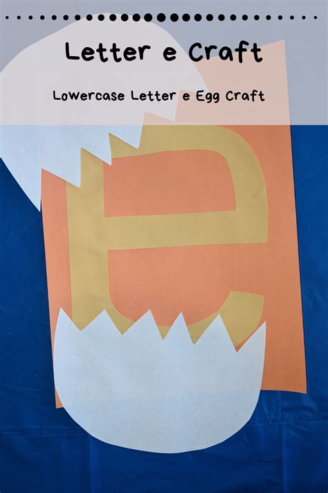 Lowercase Letter E Craft For Preschool Home With Hollie