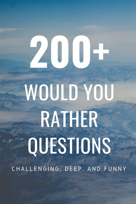 The Only List of Would You Rather Questions You'll Need | Funny would you rather, Would you 