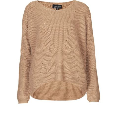 TOPSHOP Panelled Rib Jumper BAM Liked On Polyvore Featuring Tops Sweaters Jumpers Shirts