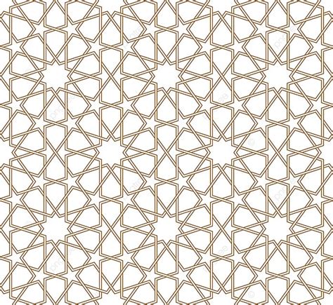 Ornamento Geométrico Sin Fisuras Basado En El Arte árabe Tradicional