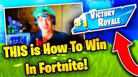 How To Win In Fortnite With Ninja Fortnite Battle Royale Youtube