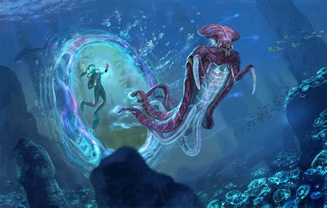 Ice worms are exclusively subterranean creatures and do not swim. Subnautica Warper Concept I believe it's by Pat Presley ...