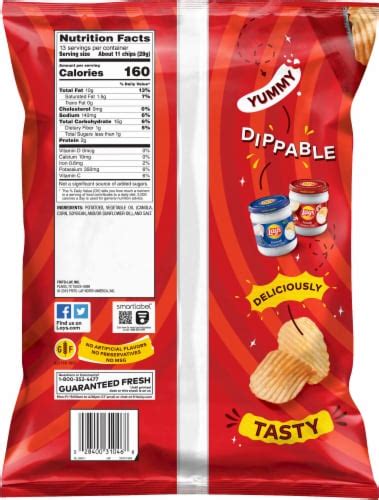 Lays® Original Wavy Potato Chips Party Size 13 Oz Bakers