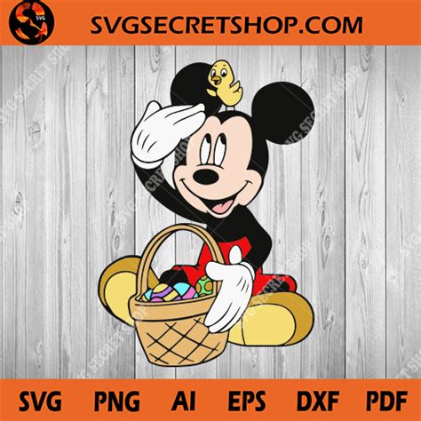 Easter Mickey SVG, Easter Eggs SVG, Mickey SVG, Chick SVG, Disney SVG