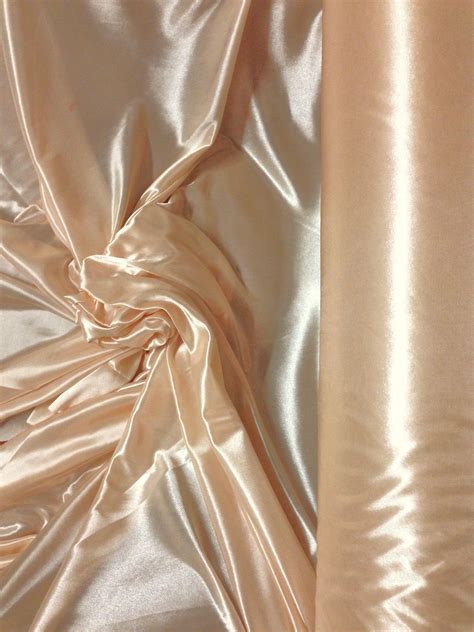 NUDE BLUSH PINK Ice Silk Fabric Clarence Linen