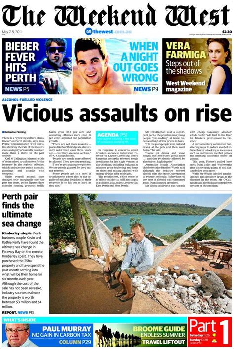 Today's adelaide news, live updates & all the latest breaking news stories from 7news. Newspaper The West Australian (Australia). Newspapers in Australia. Saturday's edition, May 7 of ...