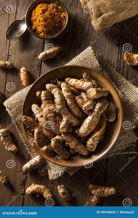 Raw Organic Turmeric Spice Stock Photo Image Of Exotic